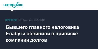 Бывшего главного налоговика Елабуги обвинили в приписке компании долгов