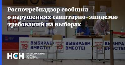 Роспотребнадзор сообщил о нарушениях санитарно-эпидемиологических требований на выборах