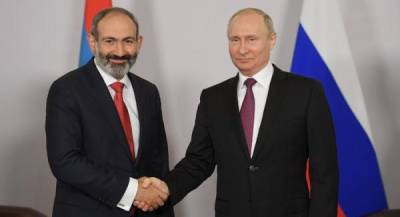 Путин поздравил руководство Армении с 30-летием независимости страны