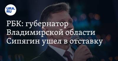 РБК: губернатор Владимирской области Сипягин ушел в отставку
