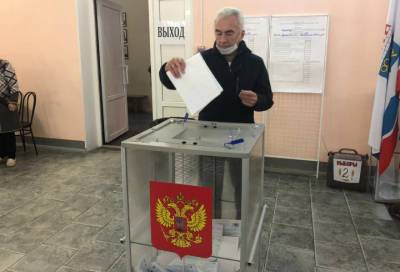 Сергей Бебенин проголосовал на выборах депутатов Законодательного собрания и Госдумы
