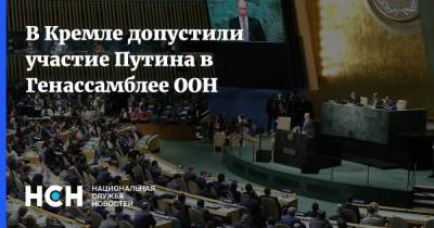 В Кремле допустили участие Путина в Генассамблее ООН