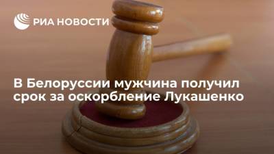 Суд в Белоруссии приговорил мужчину к полутора годам колонии за оскорбление Лукашенко
