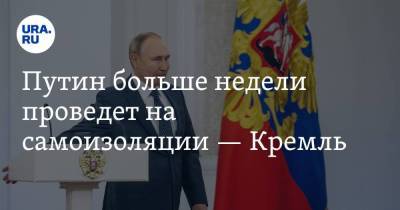 Путин больше недели проведет на самоизоляции — Кремль