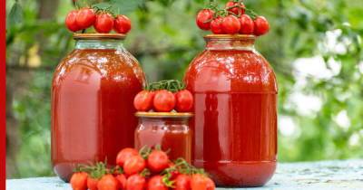 Как заготовить томатный сок без соковыжималки