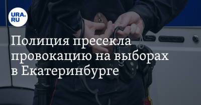 Полиция пресекла провокацию на выборах в Екатеринбурге. Фото