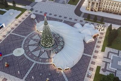 Крытый каток на Соборной площади Белгорода должен заработать до 12 декабря