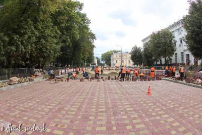 В мэрии рассказали, как продвигается ремонт в центре Смоленска