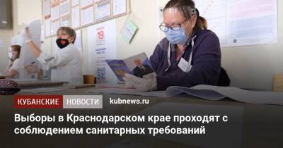Выборы в Краснодарском крае проходят с соблюдением санитарных требований