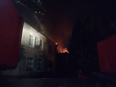 Ночью в Волгодонске произошел крупный пожар