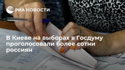 Посольство: в Киеве на выборах в Госдуму проголосовали более сотни россиян
