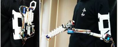 Ученые из Токийского университета сконструировали «третью руку» AugLimb для человека