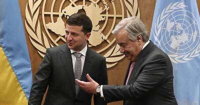 Говорили о Донбассе: Зеленский встретился в Нью-Йорке с генсеком ООН