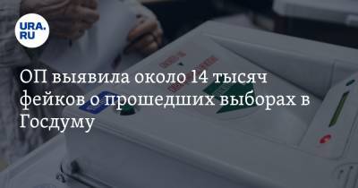 ОП выявила около 14 тысяч фейков о прошедших выборах в Госдуму