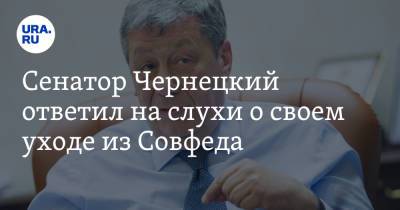 Сенатор Чернецкий ответил на слухи о своем уходе из Совфеда