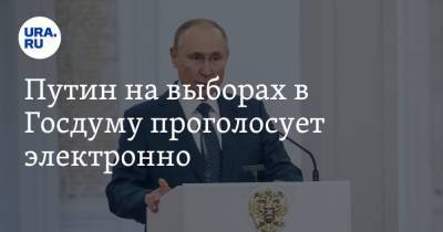 Путин на выборах в Госдуму проголосует электронно