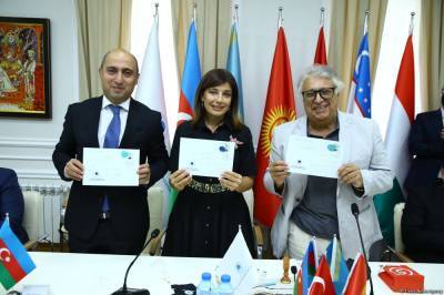 В Баку состоялась церемония гашения марок в честь Узеира Гаджибейли, изданных в Испании (ФОТО)