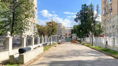 В Москве рассказали о ходе реставрации парадных ворот Александринского дворца