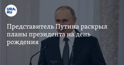 Представитель Путина раскрыл планы президента на день рождения