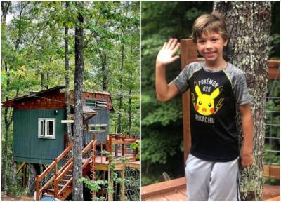 В США 9-летний мальчик построил дом на дереве и начал сдавать его туристам (ФОТО)
