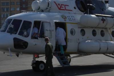 Двух пострадавших при пожаре в гостинице в Хасавюрте эвакуировали вертолетом в Махачкалу