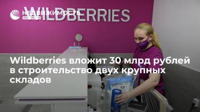Wildberries вложит 30 млрд рублей в строительство двух крупных складов