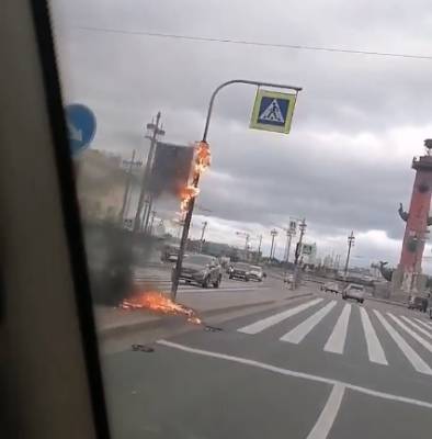 В Петербурге из-за непогоды горят светофоры и падают дорожные знаки - 7info.ru - Санкт-Петербург