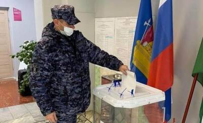 В Тюменской области безопасность выборов обеспечивают сотрудники Росгвардии