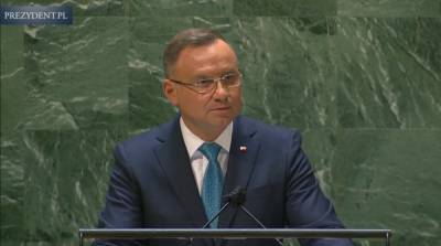 Дуда, выступая на Генассамблее ООН, говорил об Украине