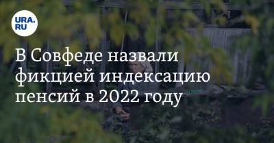Валерий Рязанский - В Совфеде назвали фикцией индексацию пенсий в 2022 году - ura.news