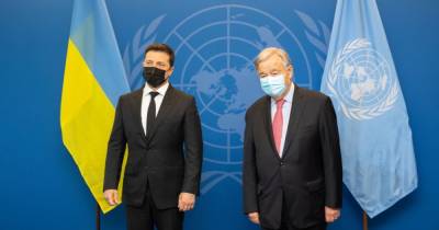 Зеленский пожаловался генсеку ООН на российскую агрессию