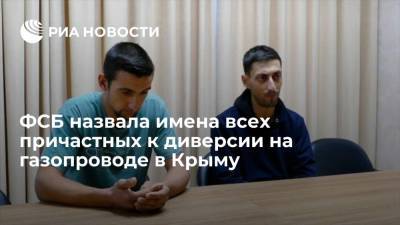 ФСБ: спецслужбы Украины через "Меджлис"* готовили диверсию на газопроводе в Крыму