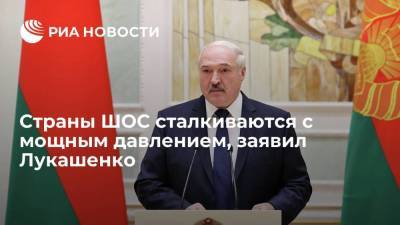 Президент Белоруссии Лукашенко: страны ШОС сталкиваются с мощным давлением