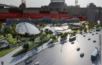 В Москве открыли центральную часть нового парка на Павелецкой площади