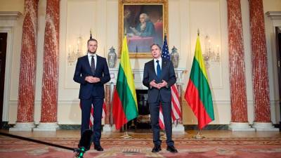 Блинкен провел переговоры с министром иностранных дел Литвы