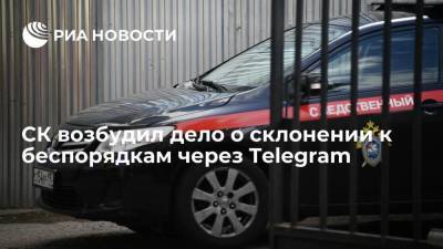 СК возбудил дело о склонении к массовым беспорядкам через Telegram в дни выборов в Госдуму