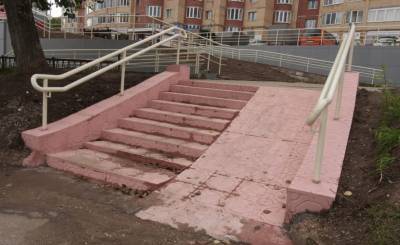 В Эжве благоустроили лестницу возле крупного торгового центра - komiinform.ru - район Эжвинский