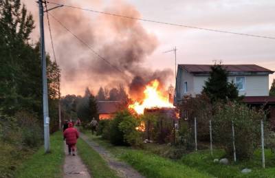 В Родофинниково в результате пожара в доме пострадал мужчина