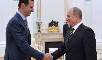Владимир Путин провел переговоры с Башаром Асадом в Кремле