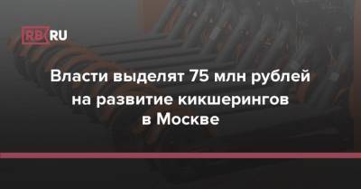 Власти выделят 75 млн рублей на развитие кикшерингов в Москве