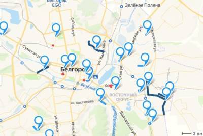В Белгороде появилась карта мест, которые превращаются в реки после ливней