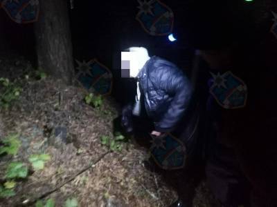 Ночью спасатели вывели из леса около деревни Черноушево заблудившуюся женщину