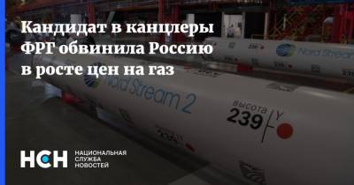 Кандидат в канцлеры ФРГ обвинила Россию в росте цен на газ