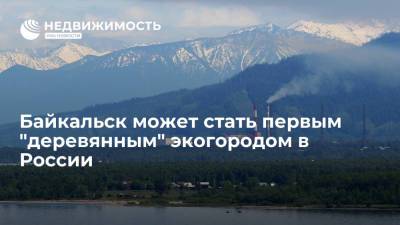 Вице-премьер Виктория Абрамченко: Байкальск может стать первым "деревянным" экогородом в России