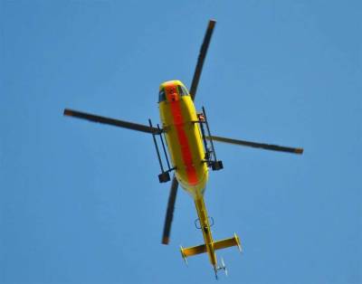 Вертолёт санитарной авиации приземлился на гараж в Ижевске