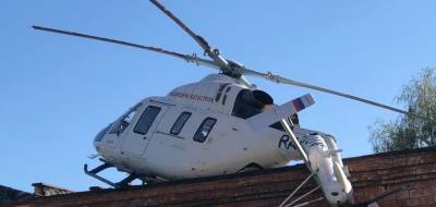 В Удмуртии вертолет совершил жесткую посадку на крышу больницы