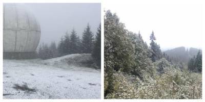 Зима внезапно обрушилась на украинскую землю: кадры первого снега