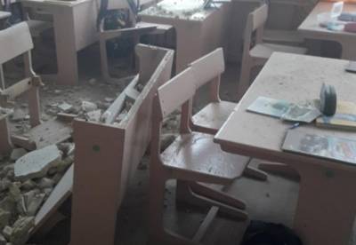 На Черниговщине в школе рухнул потолок (фото)