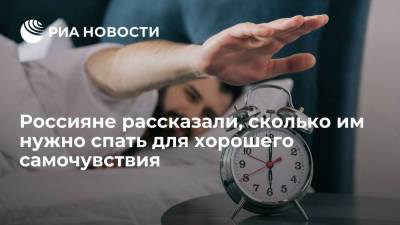 Исследование Rambler&Co: Большинству россиян нужно для хорошего самочувствия 7-8 часов сна