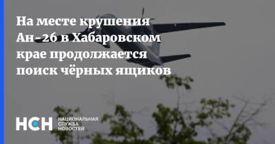На месте крушения Ан-26 в Хабаровском крае продолжается поиск чёрных ящиков